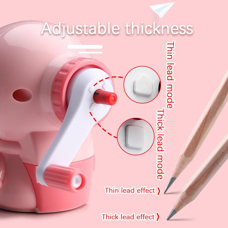 Мультфильм Ручная точилка для карандашей Ручной инструмент для тряски карандашей