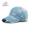 Шляпа женская новая жаккардовая кепка с цветочным узором женская уличная солнцезащитная шляпа от солнца джинсовая кепка-бейсболка с жестким верхом