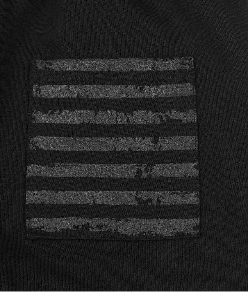 UNKNOWNCOMENORMAL Usa Star Flag Sweat Pants [Black]