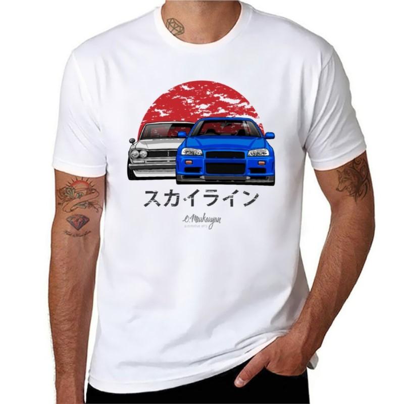 Skyline (R34 Hakosuka) Tshirt Oversized Tshirt Funny T Shirts Vintage T Shirt Unisexs Vintage T Shirts