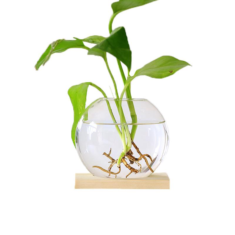 1 шт. скандинавская прозрачная круглая стеклянная ваза гидропонное растение террариум контейнер цветочные горшки микро аквариумы пейзаж домашний декор