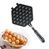 Black Household DIY Egg Waffle Cake BakingTray QQ Egg Mould Maker