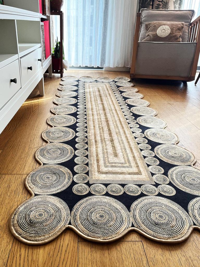 ePeddler Домашний современный узор, цифровая печать, моющаяся нескользящая кожаная основа, ковер нового поколения для гостиной, спальни и прихожей