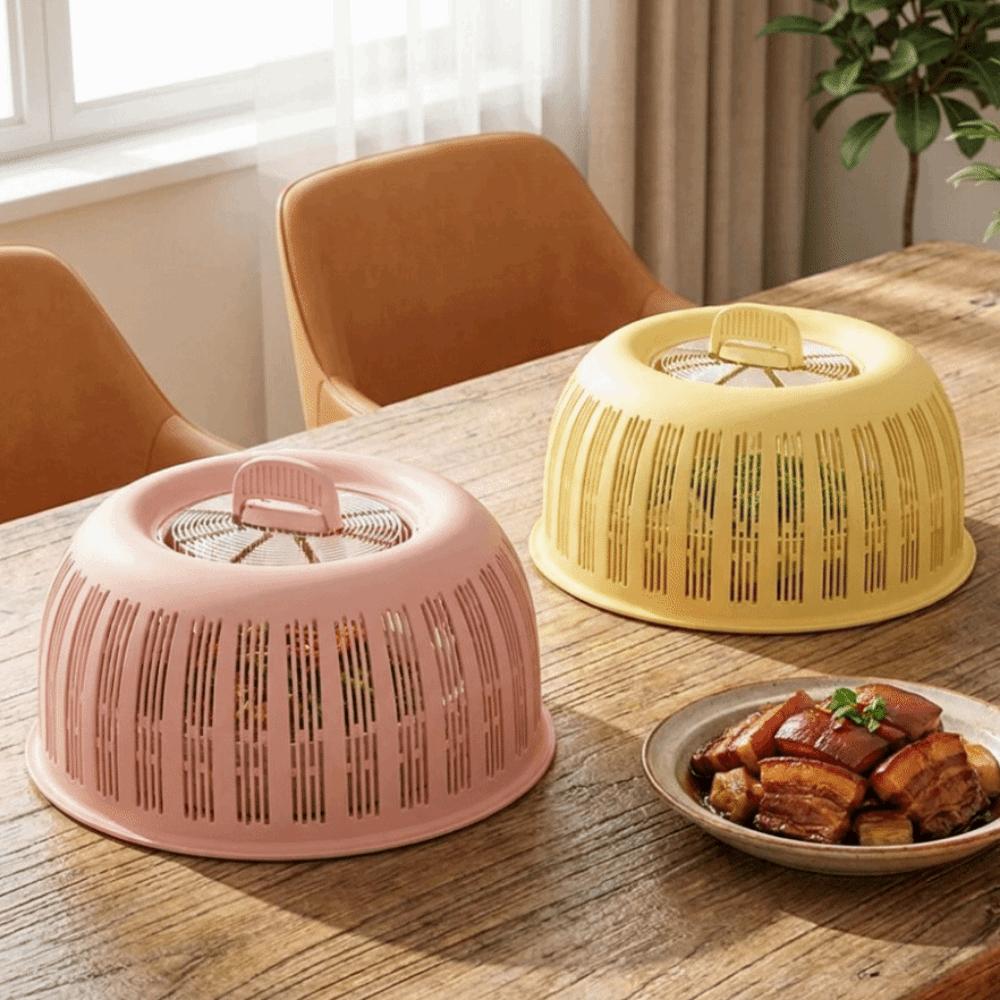 Plastic Draining Basket 2-in-1 Fruit Basket Durable Food Protection Cover  Kitchen Use