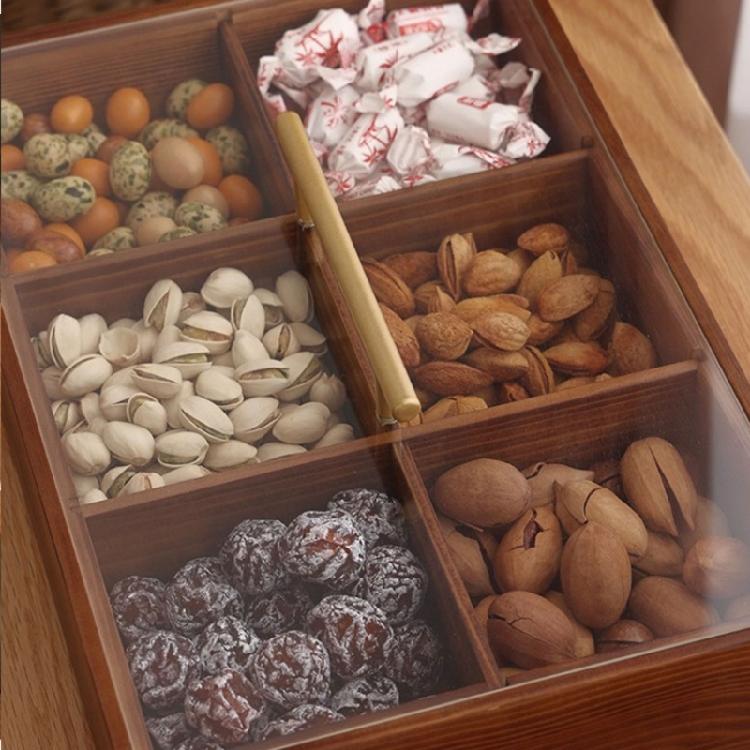 Влагонепроницаемая коробка для конфет с крышкой Элегантный органайзер для закусок Практичный держатель для сухофруктов Кухонные принадлежности для организации