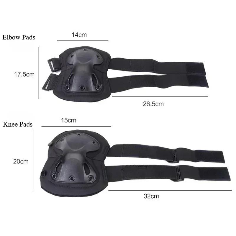 Наружное тактическое защитное снаряжение наколенники налокотники для защиты при езде на велосипеде на открытом воздухе, альпинизме и пешем туризме