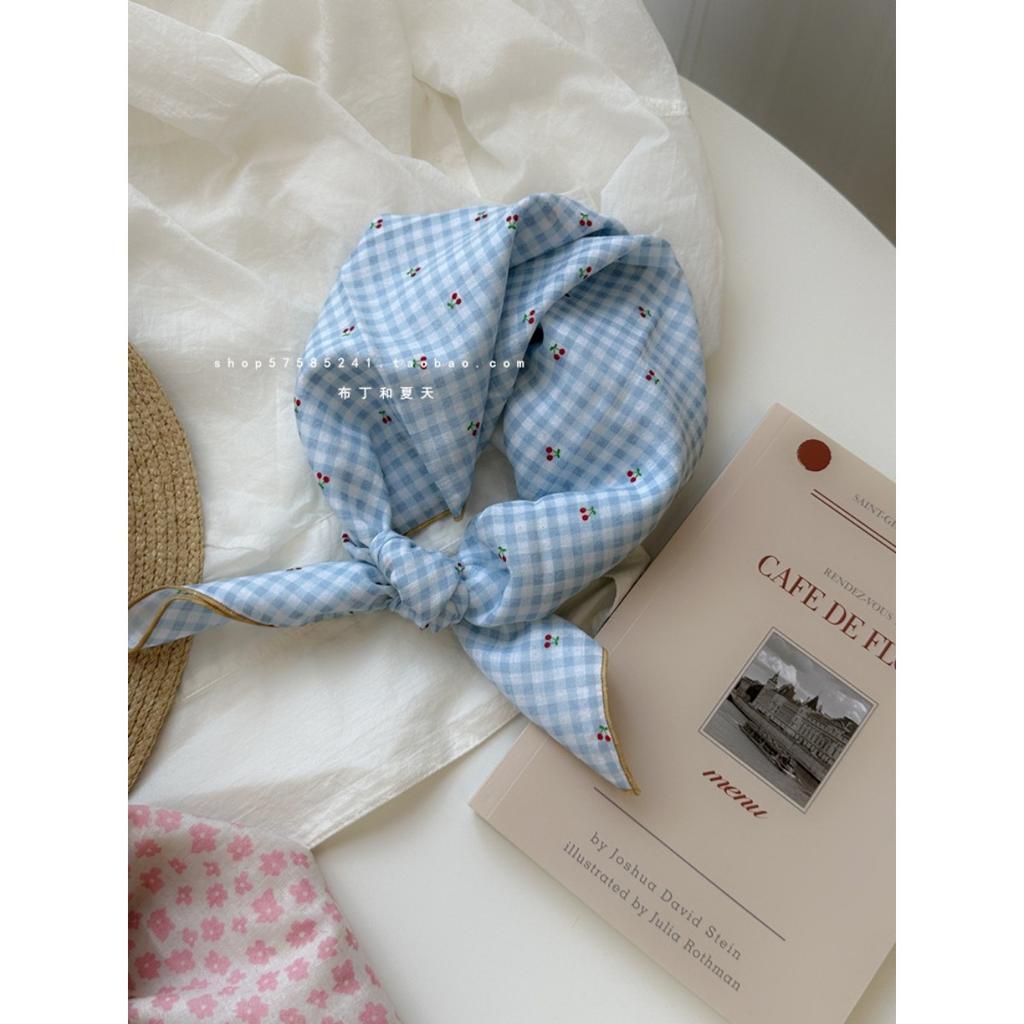 Весна/Лето Новый Женский Маленький Шарф Богемный Квадратный Шарф Головной Платок Европейский и Американский Универсальный Шарф с Цветочным Принтом