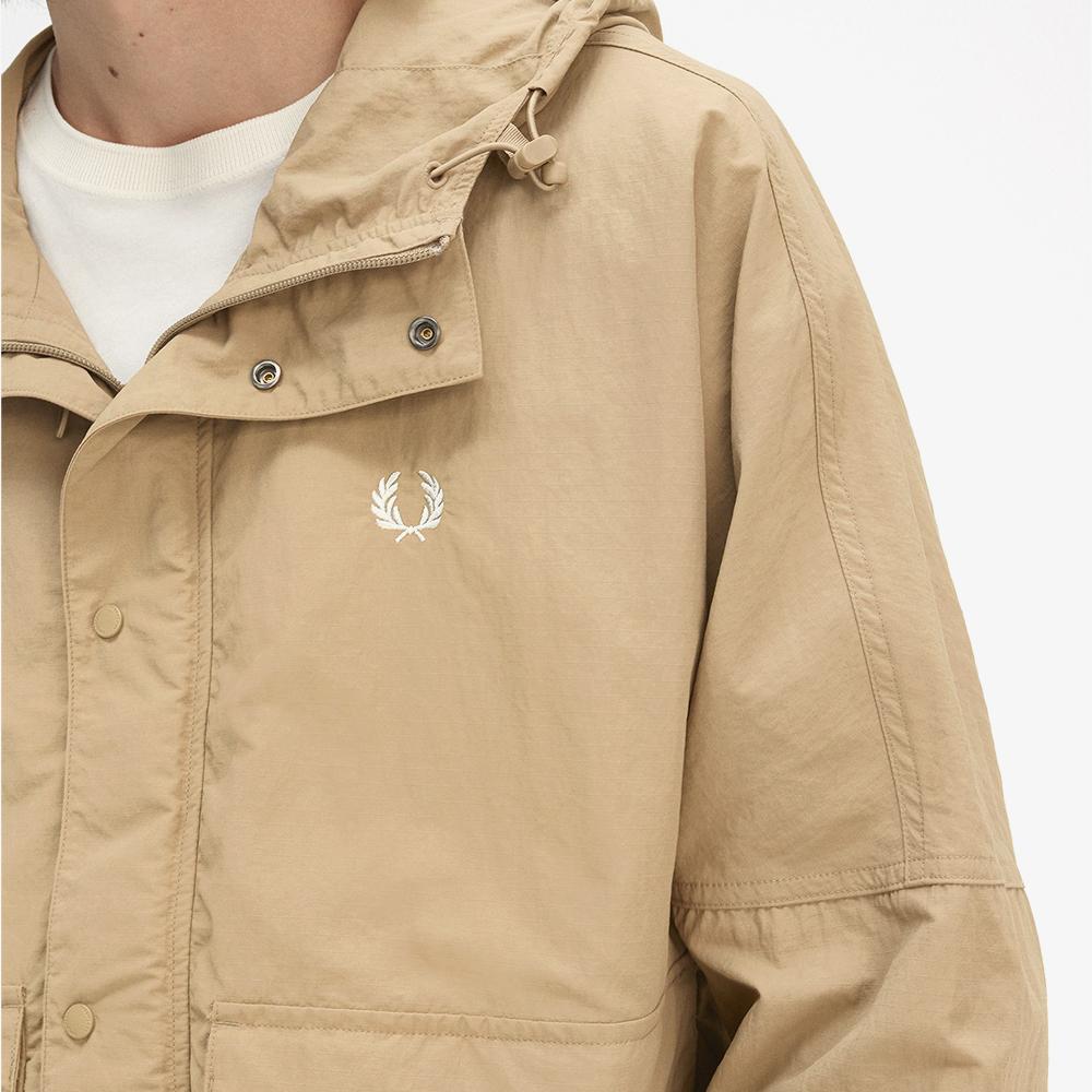Fred Perry [Sport] Crop Ripstop Parka - Warm Stone Afpm2518572-363