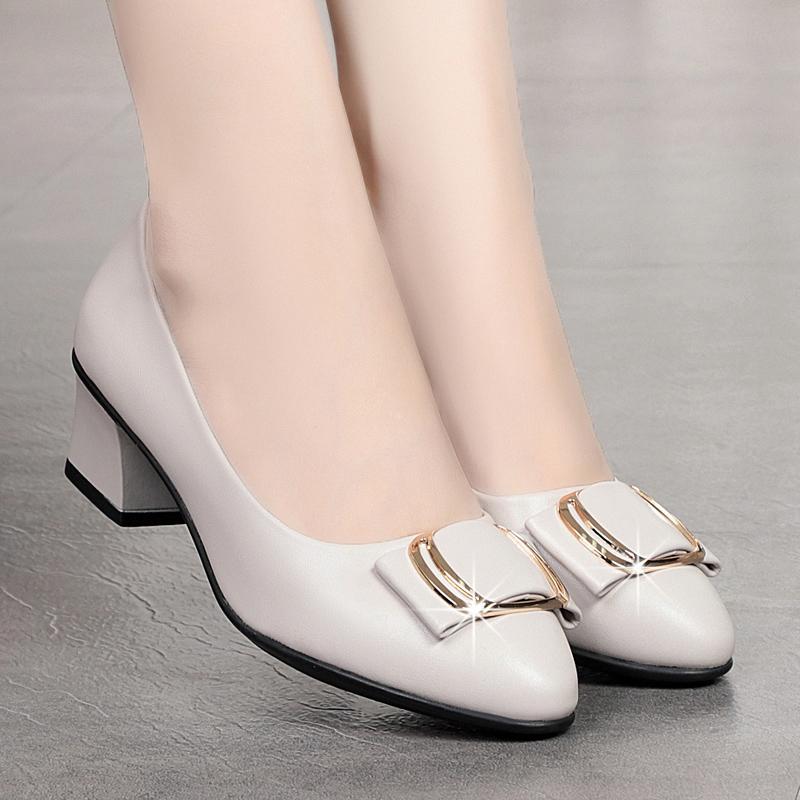 Женская мода высокого качества черные лакированные весенние туфли на квадратном каблуке без застежек женские крутые осенние туфли Femininas