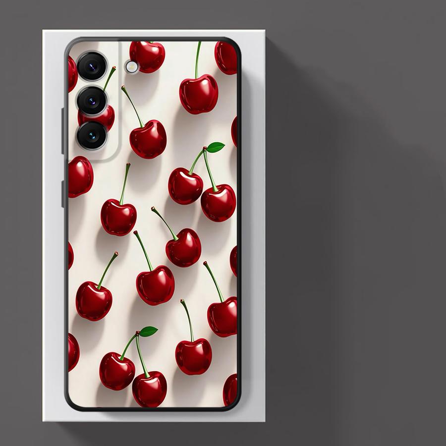 Чехол для телефона Funda для Xiaomi Redmi Note 10 11s 12s 14 9 12 Pro 11 13 Pro Plus 10S 9S 7 8 Мультяшная Вишня