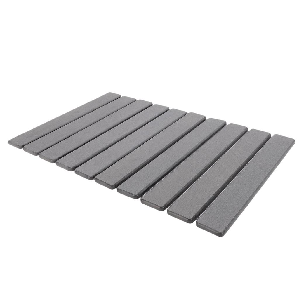 Stone Dish Drying Mat for Kitchen Counter Diatomaceous Earth Folding Water Absorbing Multi Purpose Dish Drying Pad Gray