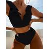 2025 European & American Ruffle Split Women's Bikini Swimsuit