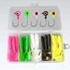 30/60Pcs/Set 3.5/5/7CM Curly Tail Worm Lure with Hook Colorful Soft Artificial Bait Saltwater Freshwater Bass Snakehead Trout Fishing Accessories
