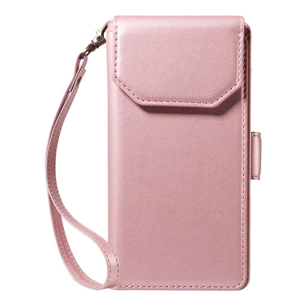 For Samsung Galaxy A35 5G Case with Multi-Card Holder and Strap PU Leather Phone Cover Stand