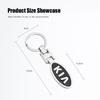 Car Tire Wheel Valve Caps Cover Metal Car Key Chain Ring Keychain For KIA EV6 Stinger RIO Sorento Picanto Ceed Borrego Syros K4 RUAJC1