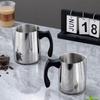 Кружка для латте из нержавеющей стали, ручка против ожогов, кофейник для заливки, кувшин для вспенивания молока, кафе