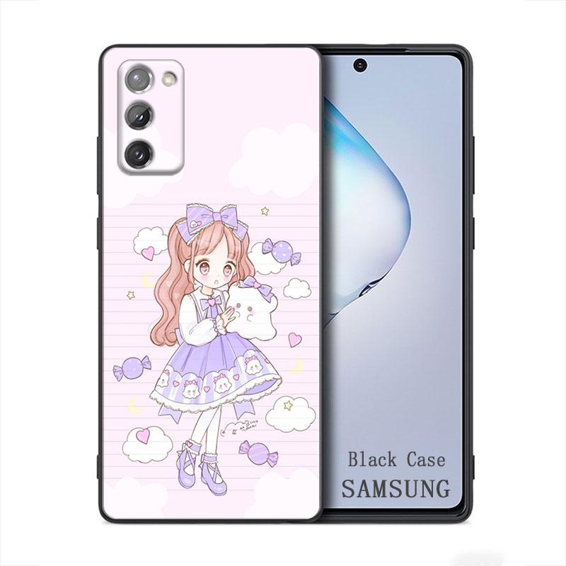 Kawaii аниме милая красивая девушка Samsung Galaxy A91 A73 A72 A71 A53 A52 A7 M62 M22 M30s M31s M33 M52 F23 F41 F42 5G чехол для телефона