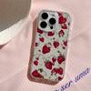 Прозрачный чехол для телефона iPhone 16 15 14 13 12 11 Pro Max 7 8 Plus XR XS Max в стиле Y2k с клубникой, противоударный, с прозрачной задней крышкой