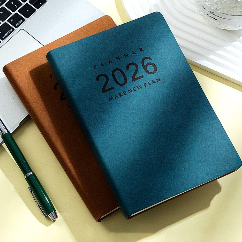 Thick Paper A5 Daily Planner Notebook Wear-resistant Year Planner Notepad Stationery