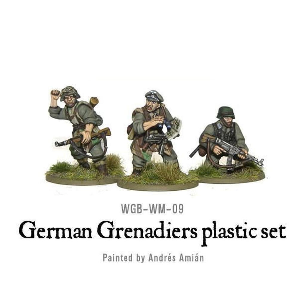 Warlord Games/Bolt Action 1/56 German Panzer Grenadier (30 Figures) Assembly Kit WLGWGB-WM-09 (Personnel)
