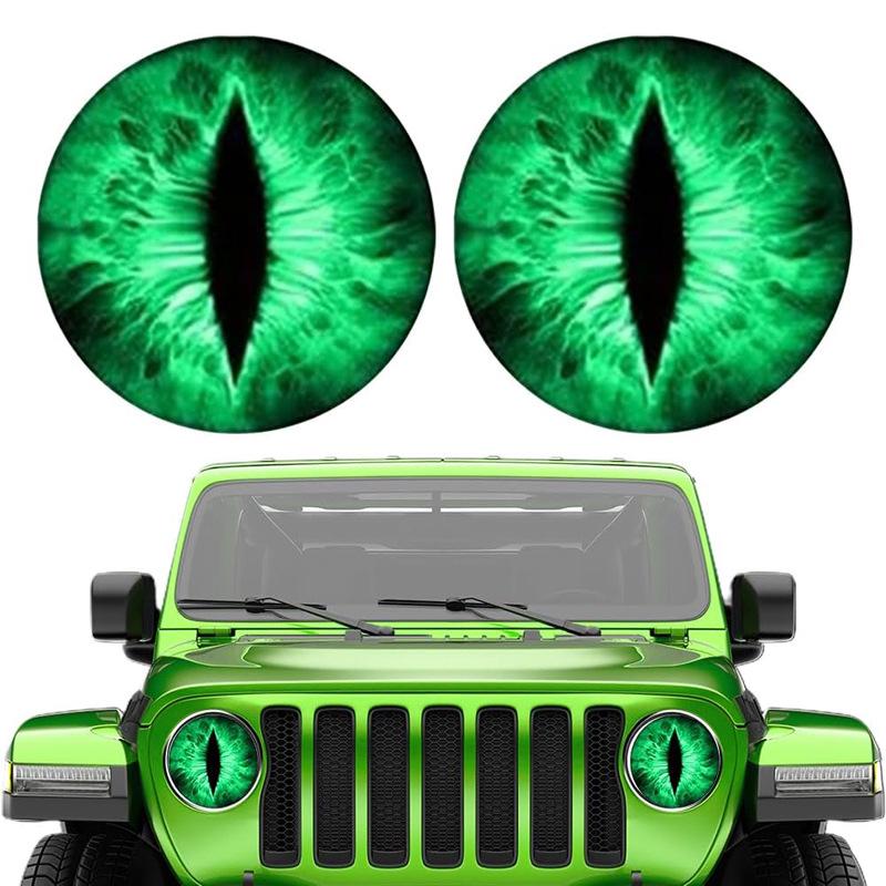 Наклейки на фары Beast Eye Wrangler - Прозрачные наклейки на автомобиль