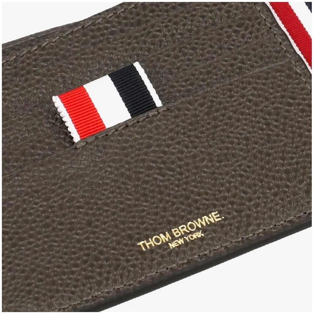 Thom Browne Pebble Grain Three Stripe Tab Wallet Maw023a 00198 206
