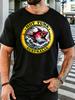 Unisex Retro Hot Tuna Australia Fish Badge Graphic Cotton Short Sleeve Tee Crew Neck Soft Male Summer Casual Breathable Street Top