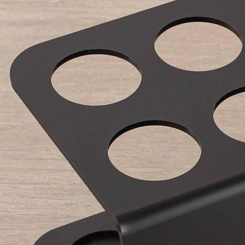 High Quality Metal Coffee Cell Stand with 10 Holes Coffee Bean Separator Storage Layer Glass Placement Display Rack