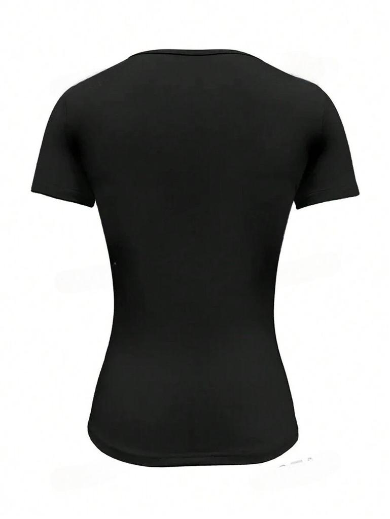 2024 Trendy European & American Slim-Fit Round Neck Short-Sleeve T-Shirt