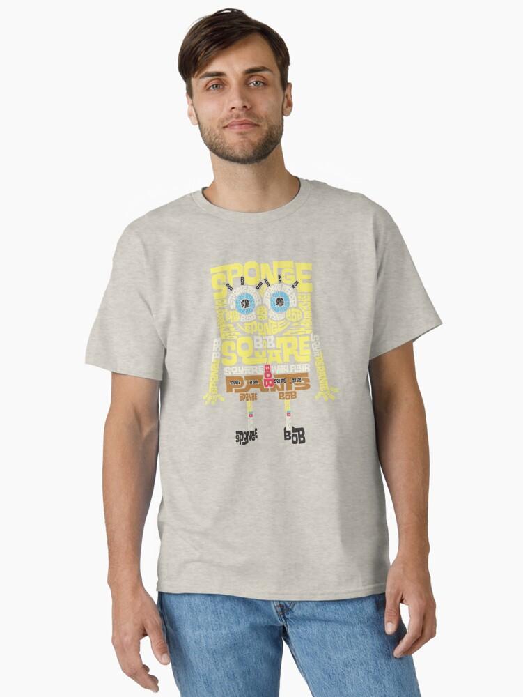 SpongeBob SquarePants SpongeBob SquarePants Text Fill Body Classic T-Shirt