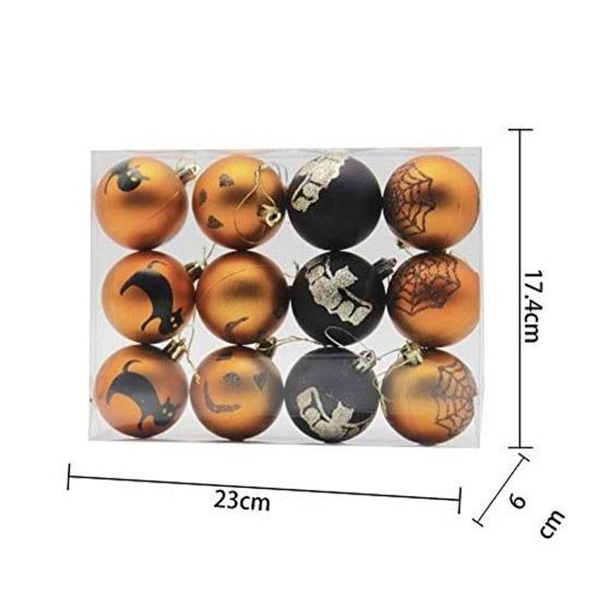Halloween decorationornamentball ornamentluxuriousNordic12 piecesHalloween ballstylishstoreroomcafehome decoration accessorysparkling ballHalloween