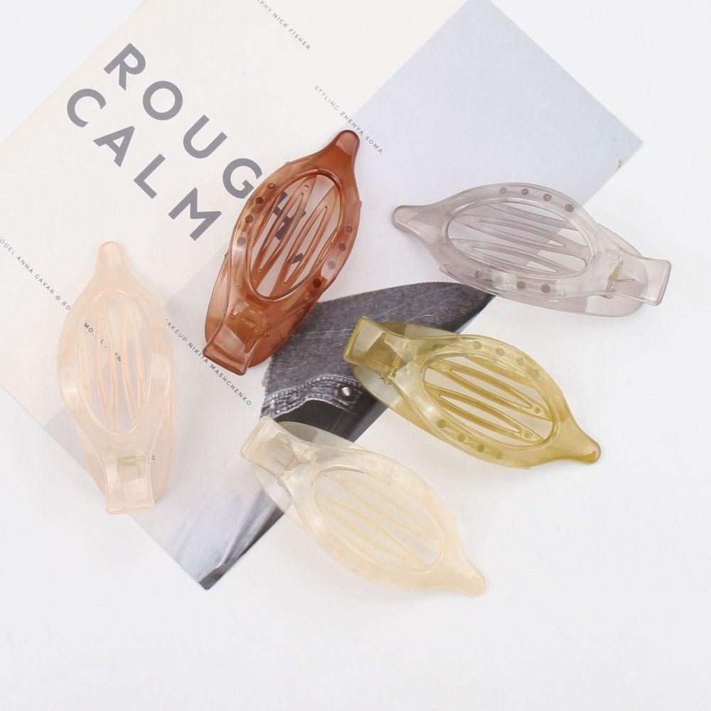 Летняя большая акриловая заколка-заколка для волос, прозрачные плоские заколки-крабы, новые заколки для волос с клювом утки