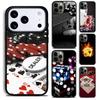 Чехол-бампер для iPhone 17 16 15 Pro Max Air 14 13 12 11 Plus с рисунком в стиле казино Покер, ударопрочный