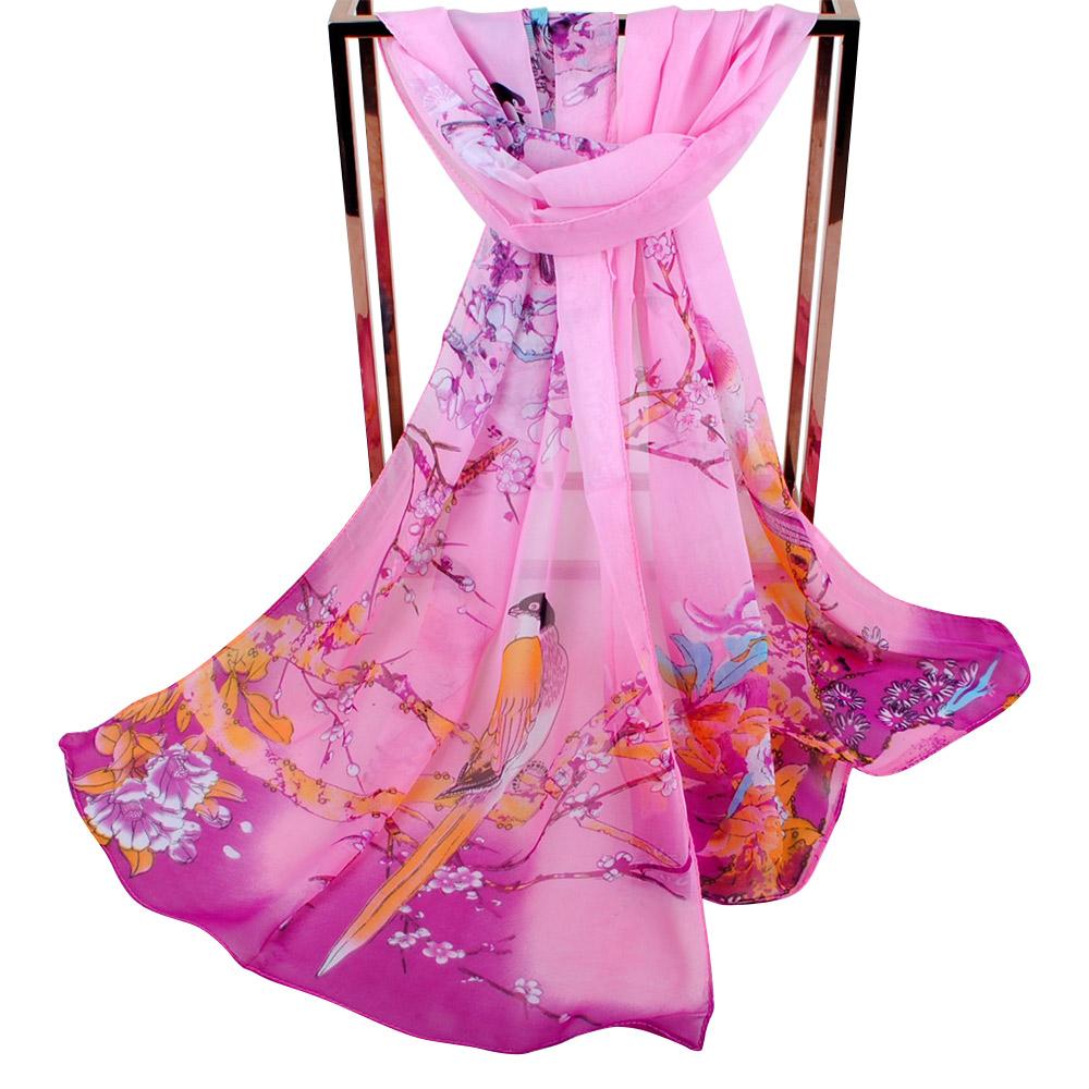 Breathable Long Chiffon Scarf Big Size Muslim Headband High Quality Beach Scarves Women