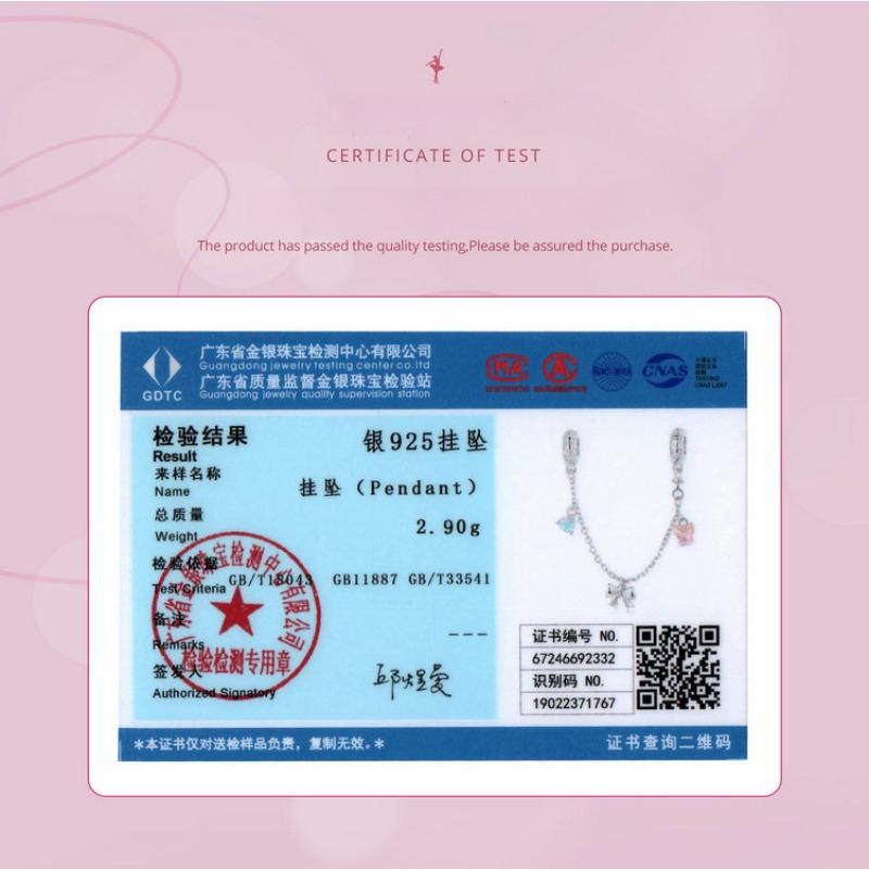 Балетный бант Сделай сам Аксессуары для страховочной цепочки, Нежный романтичный лунный камень Серебро 925 пробы Браслет из бусин