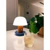 Cordless Mushroom Table Lamp Rechargeable Battery Operated Small Mushroom Night Light for Bedroom Living Room Restaurant Outdoor