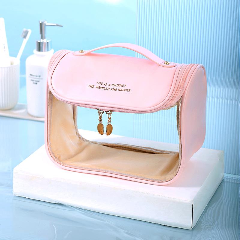 Trendy Hook Travel Wash Bag Fashion Cosmetic Storage Bag Candy Color Makeup Bag