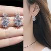 Prevent Allergy Zircon Rhinestone Shiny Jewelry Fashion Accessories Dangle Drop Earrings Ear Studs