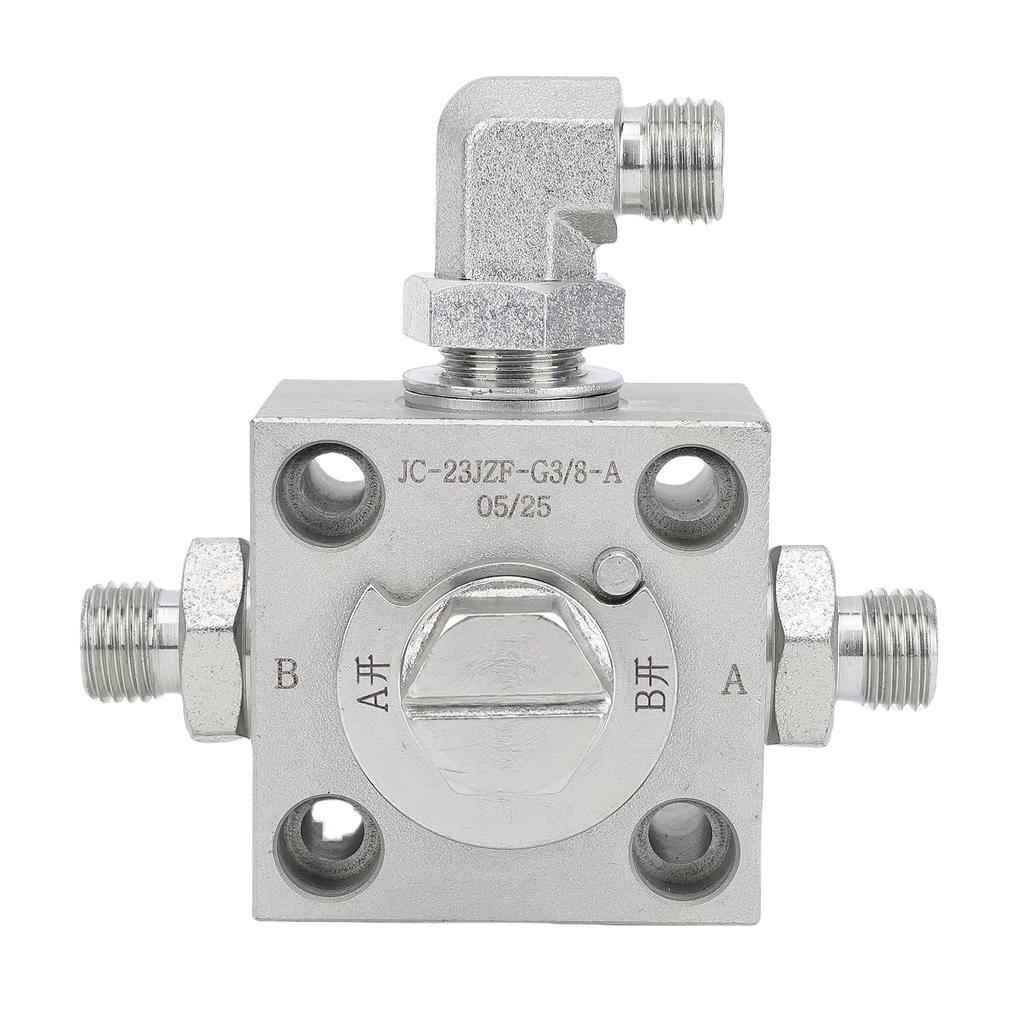 3 Way Diverter Valve Mini Excavator Throttle Spare Replacement Parts with Hydraulic Accessories Screws