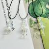 Clear Ballerina Pendant 3D Hand Blown Glass Ballet Dancer Hanging Accessories for DIY Earring Necklace Bracelet Keychain