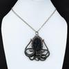 Black Tourmaline Rough Pendant Copper Wire Wrapped Pendant Octopus Pendant Antique Copper Jewelry Handmade Pendant Gemstone Pendant For Gift