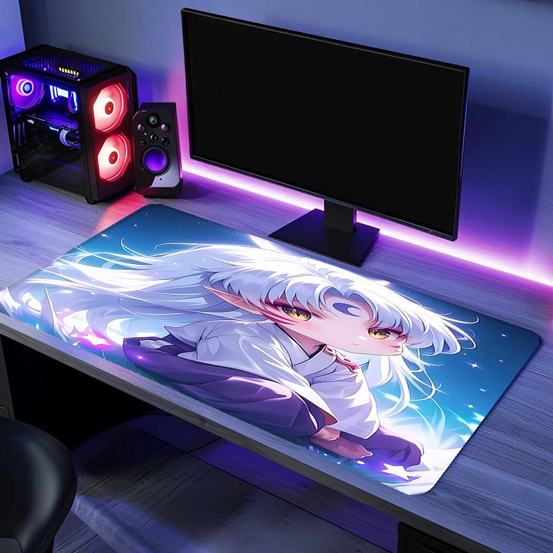 Inuyasha Mouse Pad - Non-Slip Rubber Base, Smooth Surface for Work,Gaming,Office,And Home Use, Desk Mouse Pad