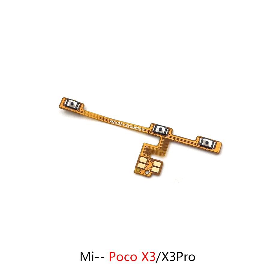 For Xiaomi Poco M2Pro M3 M3Pro M4 M4Pro M5S X2 X3 X4 X4Pro X5 X5Pro Power Button volume Flex Cable OnOff