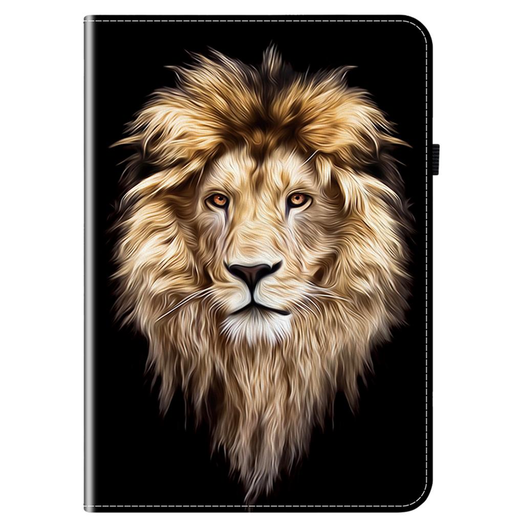 Кожаный чехол для Samsung Galaxy Tab A11+ с принтом, подставка, чехол для планшета с отделениями для карт