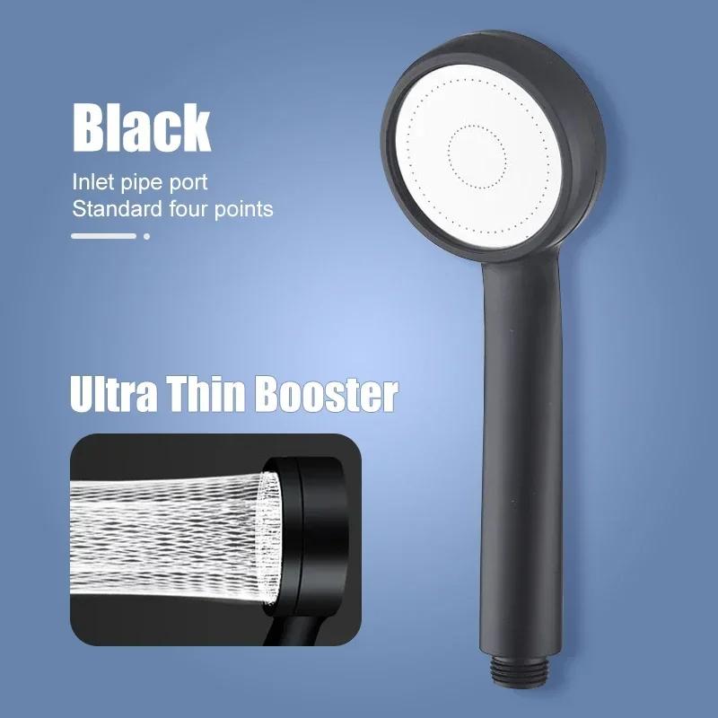 High Pressure Water Saving Rainfall Shower Head Bathroom Accessories ABS Chrome Holder Showerhead Bathroom Accessories ARI