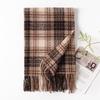 Autumn and Winter Scarf New Imitation Cashmere Plaid Scarf Male and Female Student Couple Warm Scarf Shawl Gift Scarf for Women