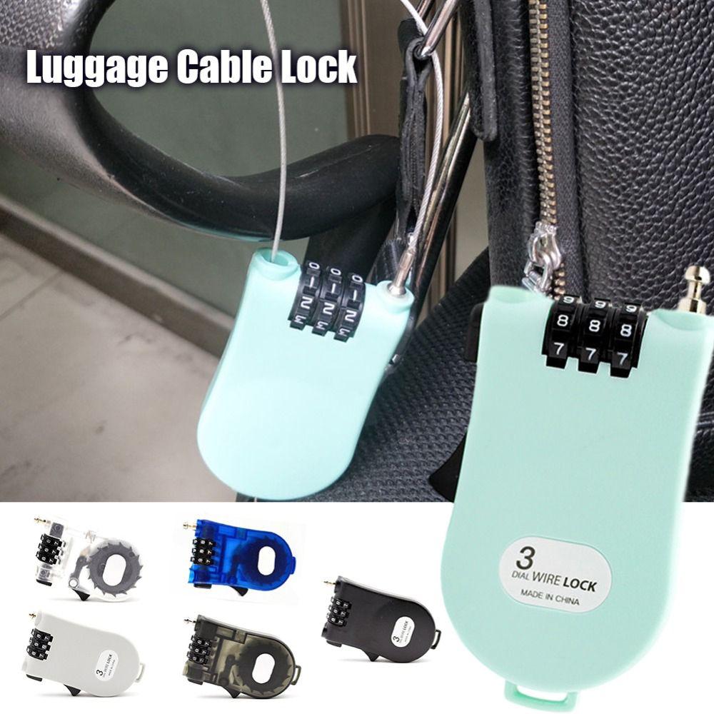 Anti-theft Motorcycle Helmet Lock Luggage Combination Lock Travel Accessories Password Padlock