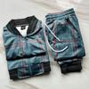 New Gentleman Plaid Men's Tracksuit Sets Casual Zipper Jacket Coat Sports Suit High Quality 3D Print Fashion 2-Piece Men Clothes