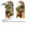 Modern Minimalist Room Accents 2Pcs 3D Tropical Plant Wall Sticker for Home Decor, Arched Niche Window Decal, Non Fading Murals Bathroom Realistic PVC