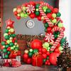 Christmas Candy Cane Gift Aluminum Film Balloon Set Birthday Party Decoration Room Decoration